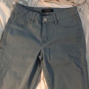 Light teal skinny jeans jeggings